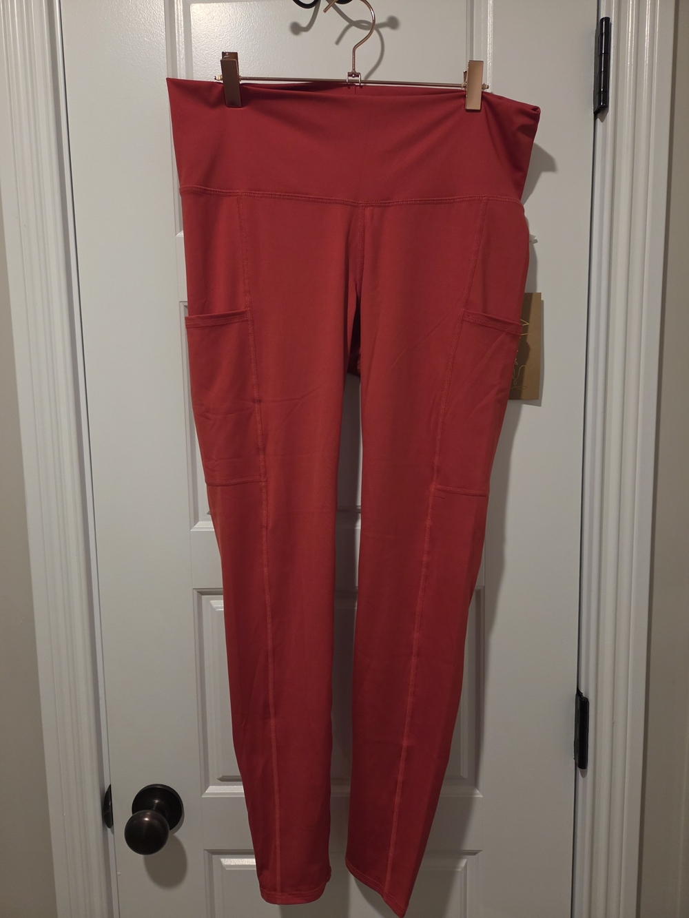 Niyama Sol Burnt Orange High-Waist Leggings with Side Pockets XL